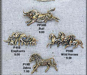 Bronze Charm Pins